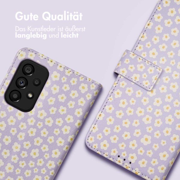 imoshion ﻿Design Klapphülle für das Samsung Galaxy A53 - White Daisy