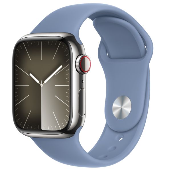 Apple Sport Band für Apple Watch Series 1 bis 9 / SE (38/40/41 mm) | Series 10 (42 mm) - Größe M/L - Winter Blue