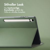 Accezz Classic Klapphülle Samsung Galaxy Tab S10 Ultra / Tab S9 Ultra - Grün
