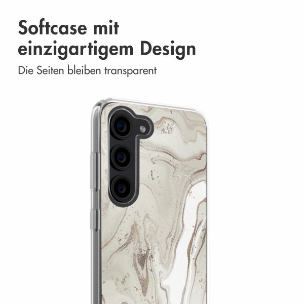 imoshion  Design Hülle für das Samsung Galaxy S23 - Sandy Marble