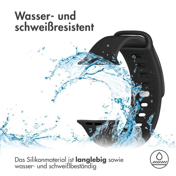 imoshion Silikonband für das Apple Watch Series 1-9 / SE - 38/40/41 mm / Series 10 - 42 mm - Schwarz