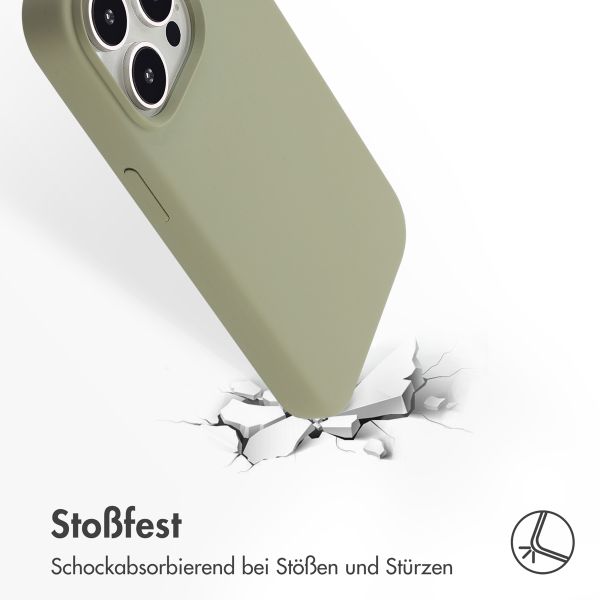 Accezz Liquid Silikoncase mit MagSafe Apple iPhone 15 Pro - Cooper Green