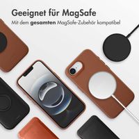 Accezz MagSafe Leather Backcover Apple iPhone 16e - Sienna Brown