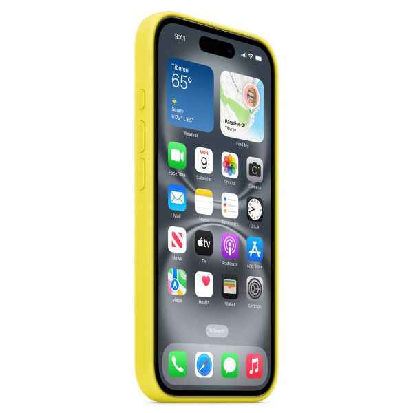 Apple Silikon-Case MagSafe für das Apple iPhone 16 - Star Fruit