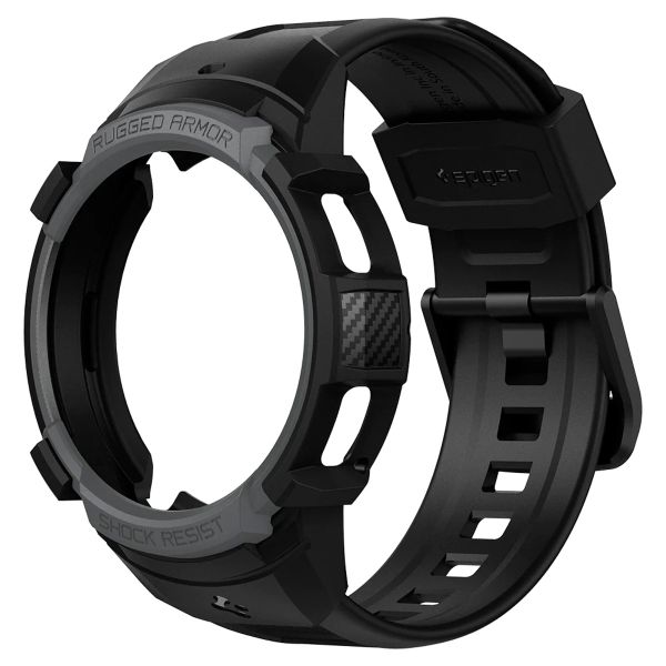 Spigen Rugged Armor™ Pro Case für die Samsung Galaxy Watch 4 - 46 mm - Charcoal Gray