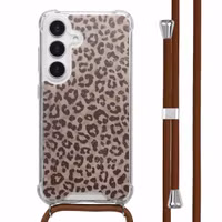 imoshion Design Hülle mit Band Samsung Galaxy S25 - Leopard Mood