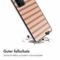 imoshion Design Hülle Samsung Galaxy A52(s) (5G/4G) - Striped peach reverse