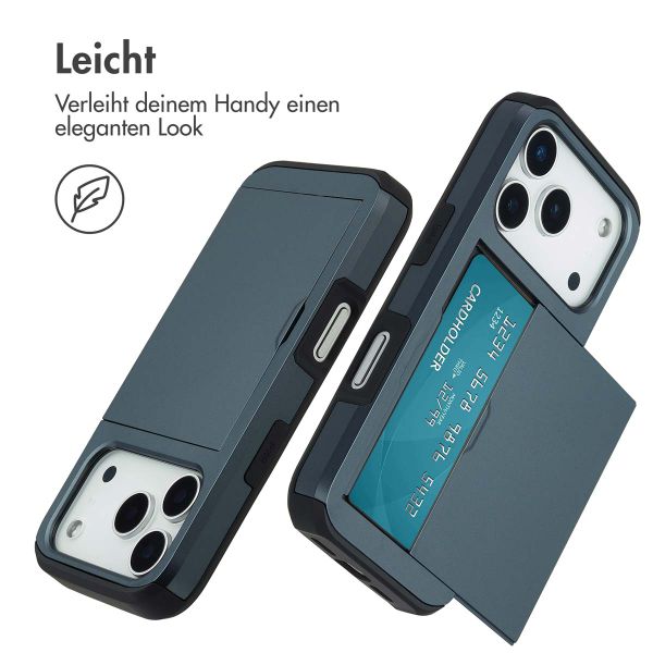 imoshion Backcover mit Kartenfach Apple iPhone 17 Pro - Dunkelblau