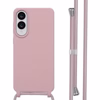 imoshion SilikonHülle mit Band Samsung Galaxy S25 Edge - Sand Pink