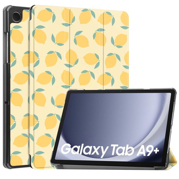 imoshion Design Trifold Klaphülle Samsung Galaxy Tab A9 Plus - Citrus Dream