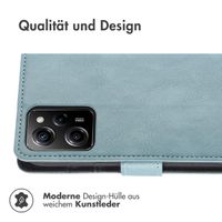 imoshion Luxuriöse Klapphülle für das Xiaomi Poco X5 Pro 5G - Hellblau