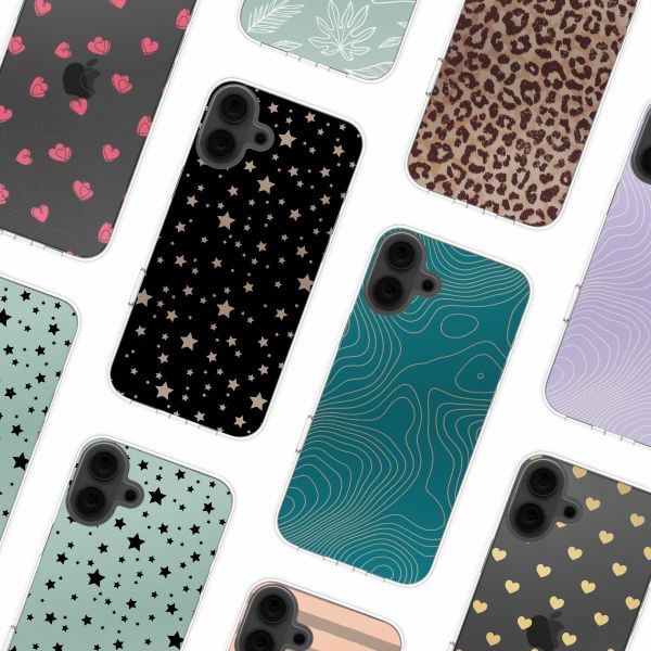 imoshion Design Hülle Apple iPhone 16 - Stars Beige Reverse