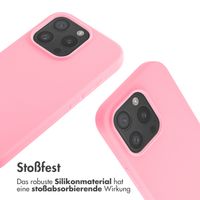 imoshion Silikonhülle mit Band für das Apple iPhone 16 Pro - Rosa