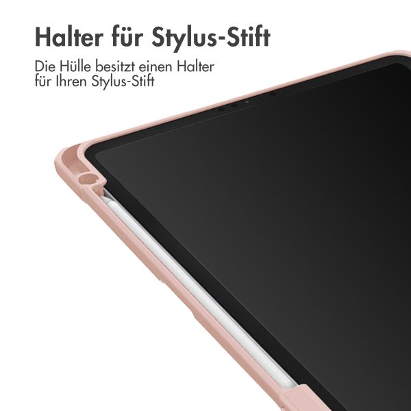imoshion Trifold Hardcase Klapphülle Apple iPad Air 11 Zoll (2025) M3 / (2024) M2 / Air 5 (2022) / Air 4 (2020) - Rosa