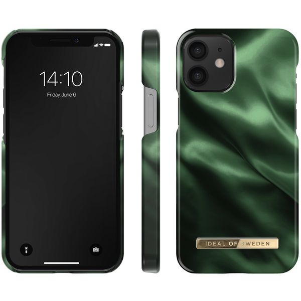 iDeal of Sweden Fashion Back Case iPhone 12 Mini - Emerald Satin