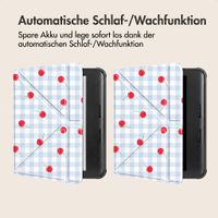 imoshion Design Klappbare Klapphülle Kobo Libra Colour - Cherry Check