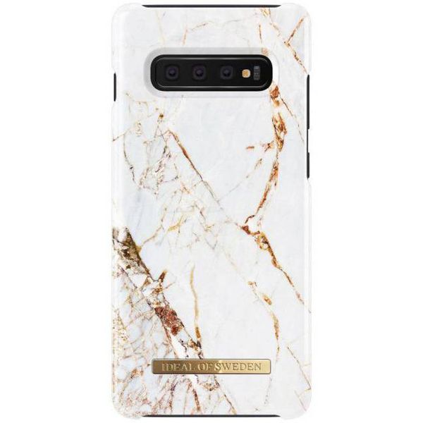 iDeal of Sweden Carrara Gold Fashion Back Case Samsung Galaxy S10 Plus