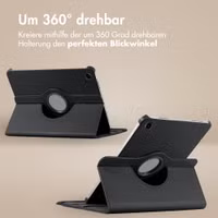 imoshion 360° drehbare Klapphülle Samsung Galaxy Tab A11 Plus - Schwarz