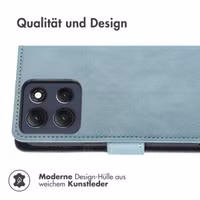 imoshion Luxuriöse Klapphülle Motorola Moto G86 - Hellblau