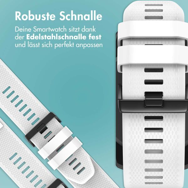 imoshion QuickFit® Silikonarmband -   Garmin 26 mm Anschluss - Weiß
