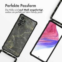 imoshion Design Hülle mit Band für das Samsung Galaxy A53 - Black Marble