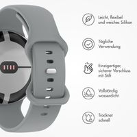 imoshion Silikonarmband für die Google Pixel Watch 3 - 45 mm - Größe S - Grau