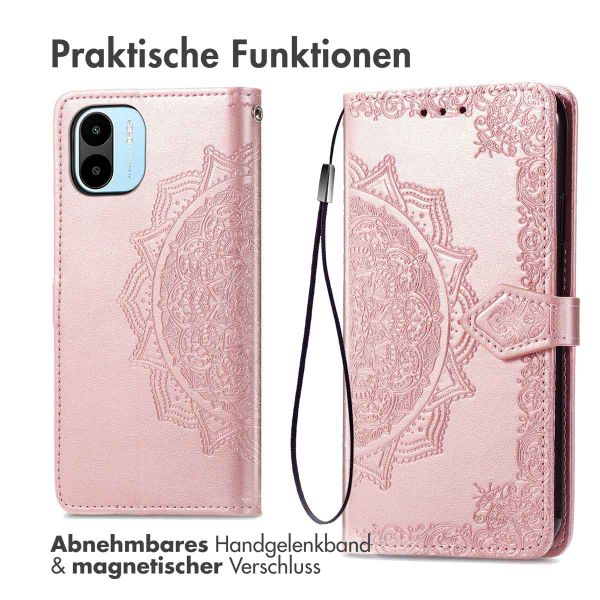 imoshion Mandala Klapphülle Xiaomi Redmi A1 / A2 - Rosé gold