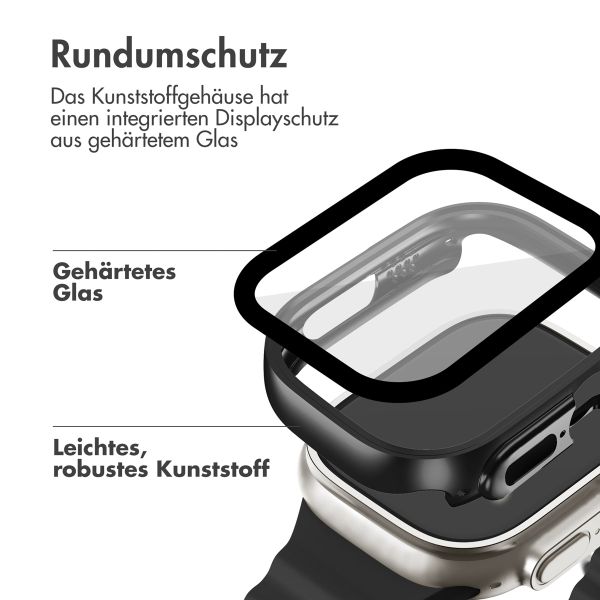 imoshion Full Cover glänzendes Hard Case für das Apple Watch Ultra / Ultra 2 / Ultra 3 - 49 mm - Schwarz