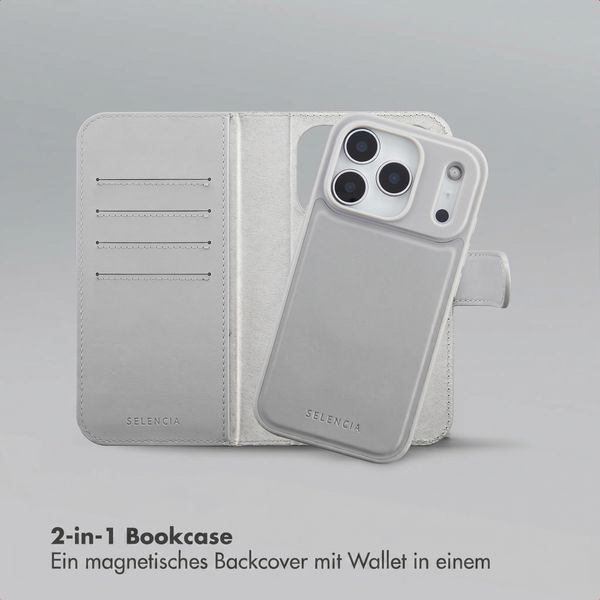 Accezz Edge abnehmbare Bookcase mit MagSafe Apple iPhone 18 Pro / 17 Pro - Grau