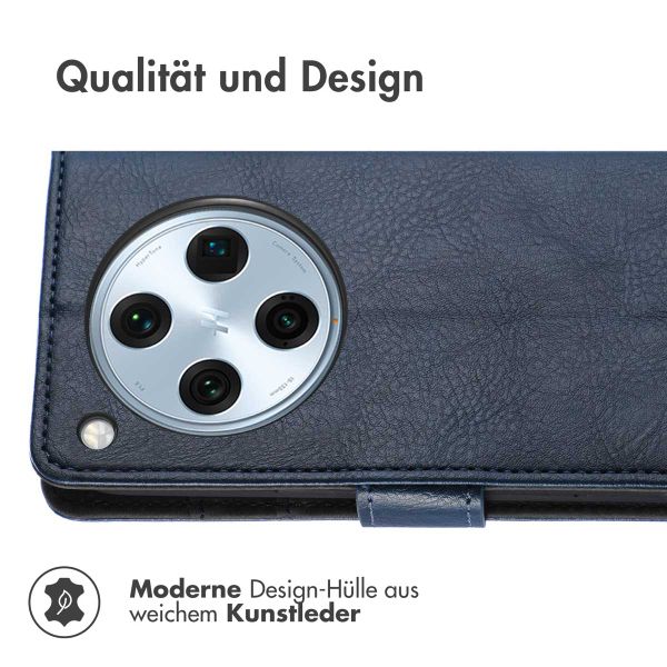 imoshion Luxuriöse Klapphülle Oppo Find X8 Pro - Dunkelblau