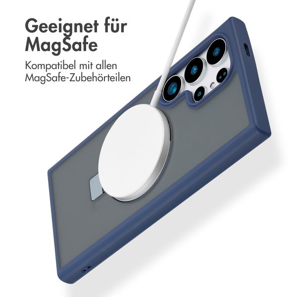 Accezz Ring Stand Backcover mit MagSafe Samsung Galaxy S24 Ultra - Blau