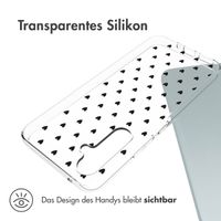 imoshion Design Hülle Samsung Galaxy A54 (5G) - Hearts All Over Black