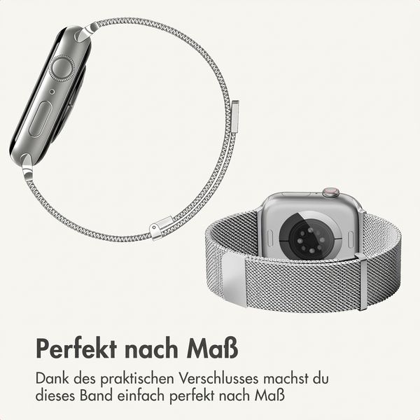 imoshion Mailändische Magnetarmband für Apple Watch | 44/45/46/49 mm - Silber