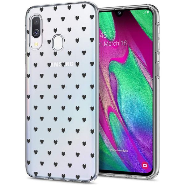 imoshion Design Hülle Samsung Galaxy A20e - Herzen - Schwarz