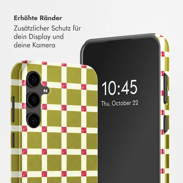 Selencia Vivid Back Cover Samsung Galaxy S24 FE - Check This Olive