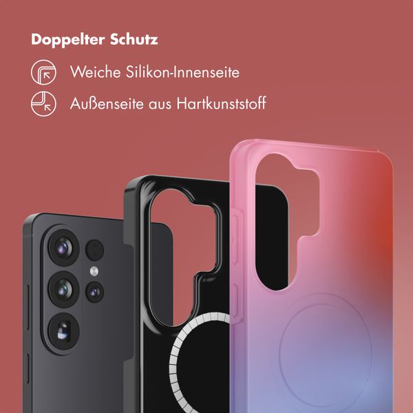 Selencia Vivid Rückabdeckung mit MagSafe Samsung Galaxy S26 Ultra - Gradient Soft Blush