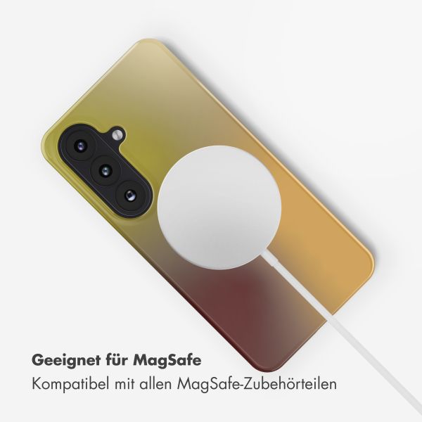 Selencia Vivid Rückabdeckung mit MagSafe Samsung Galaxy S26 - Gradient Olive Dust