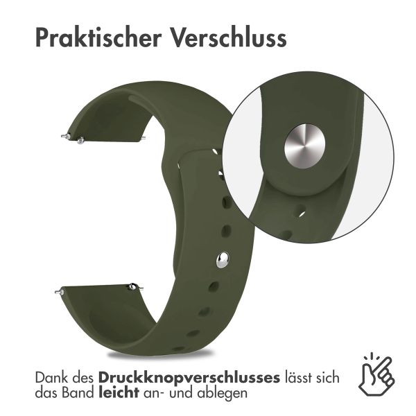 imoshion Silikon Sportarmband -   Universelle 20 mm Anschluss - Olive Green