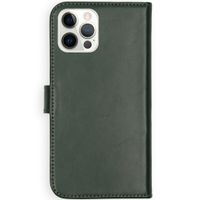 Selencia Echtleder Klapphülle Apple iPhone 12 (Pro) - Grün