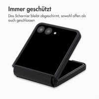 Accezz Grid Backcover Samsung Galaxy Z Flip 8 - Schwarz