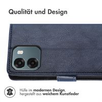 imoshion Luxuriöse Klapphülle Oppo A6 (5G) - Dunkelblau