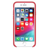 Apple Leder-Case Rot für das Apple iPhone SE (2022 / 2020) / 8 / 7