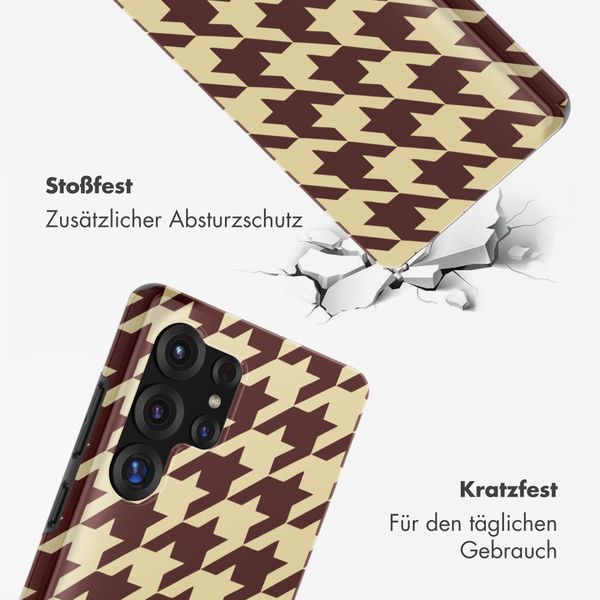 Selencia Vivid Back Cover Samsung Galaxy S25 Ultra - Pied-de-Poule