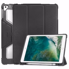 Accezz Rugged Trifold Klapphülle Apple iPad 6 (2018) 9.7 Zoll / iPad 5 (2017) 9.7 Zoll / Air 2 (2014)/Air 1 (2013) - Schwarz