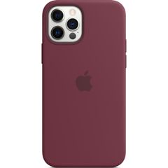 Apple Silikon-Case MagSafe iPhone 12 (Pro) - Plum