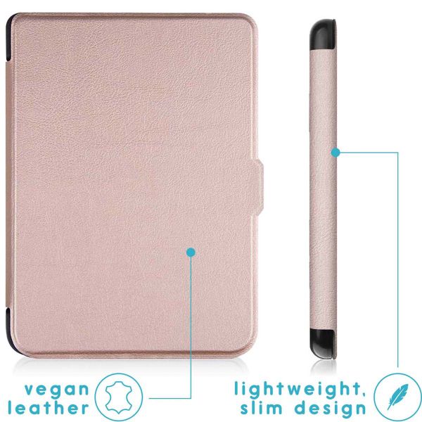 imoshion Slim Hard Case Klapphülle Kobo Clara 2E / Tolino Shine 4 - Rosé gold