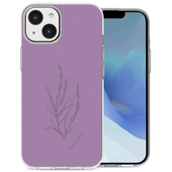 imoshion Design Hülle für das iPhone 14 - Floral Purple