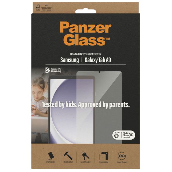 PanzerGlass Ultra-Wide Fit Antibakterieller Displayschutz für das Samsung Galaxy Tab A9 8.7 Zoll