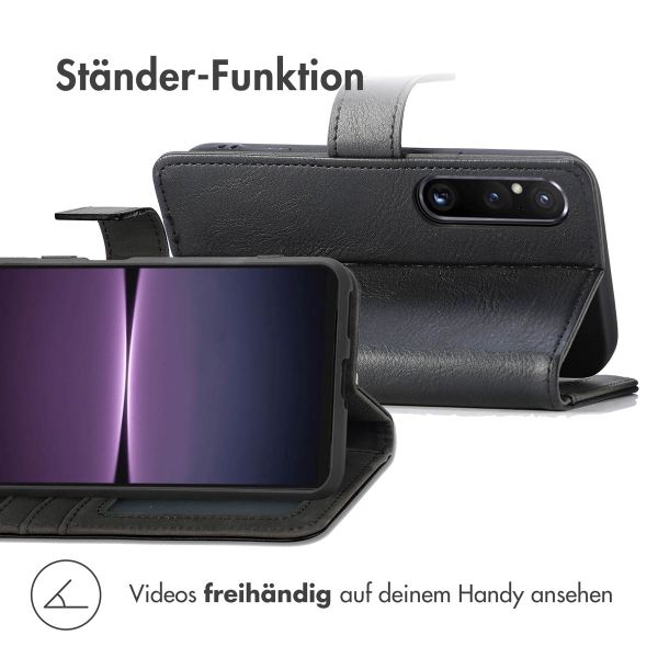 imoshion Luxuriöse Klapphülle Sony Xperia 1 V - Schwarz