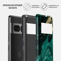 Burga Tough Back Cover für das Google Pixel 7 Pro - Emerald Pool